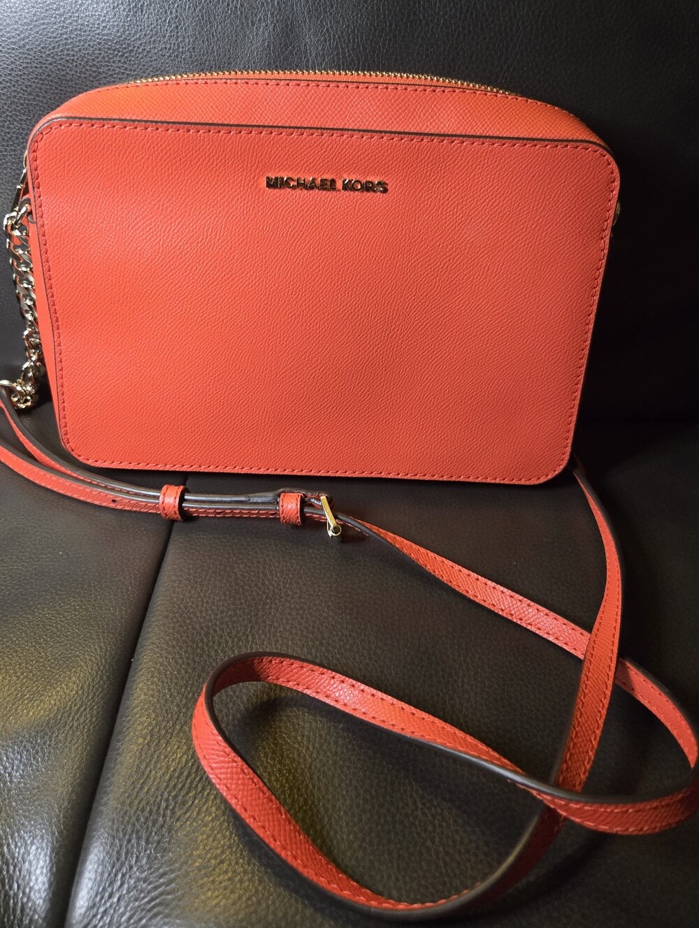 Michael Kors Red Crossbody Camera Bag